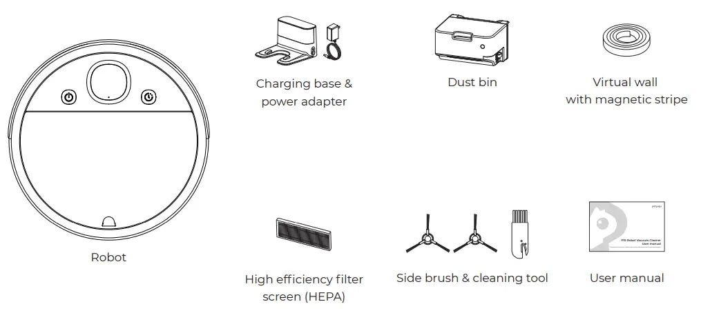 petgugu P1S Robot Vacuum Cleaner - Product introduction