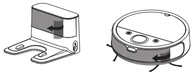 petgugu P1S Robot Vacuum Cleaner - charging base