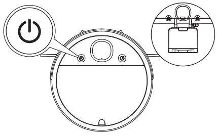 petgugu P1S Robot Vacuum Cleaner - power