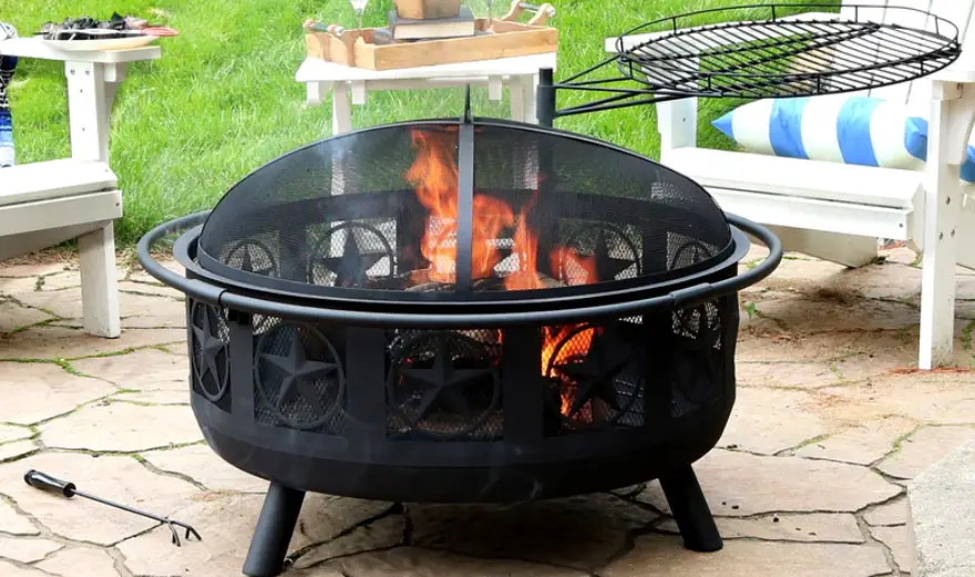 Sunnydaze Decor Kf-asfp-blk All Star Fire Pit With Cooking Grate Instruction Manual