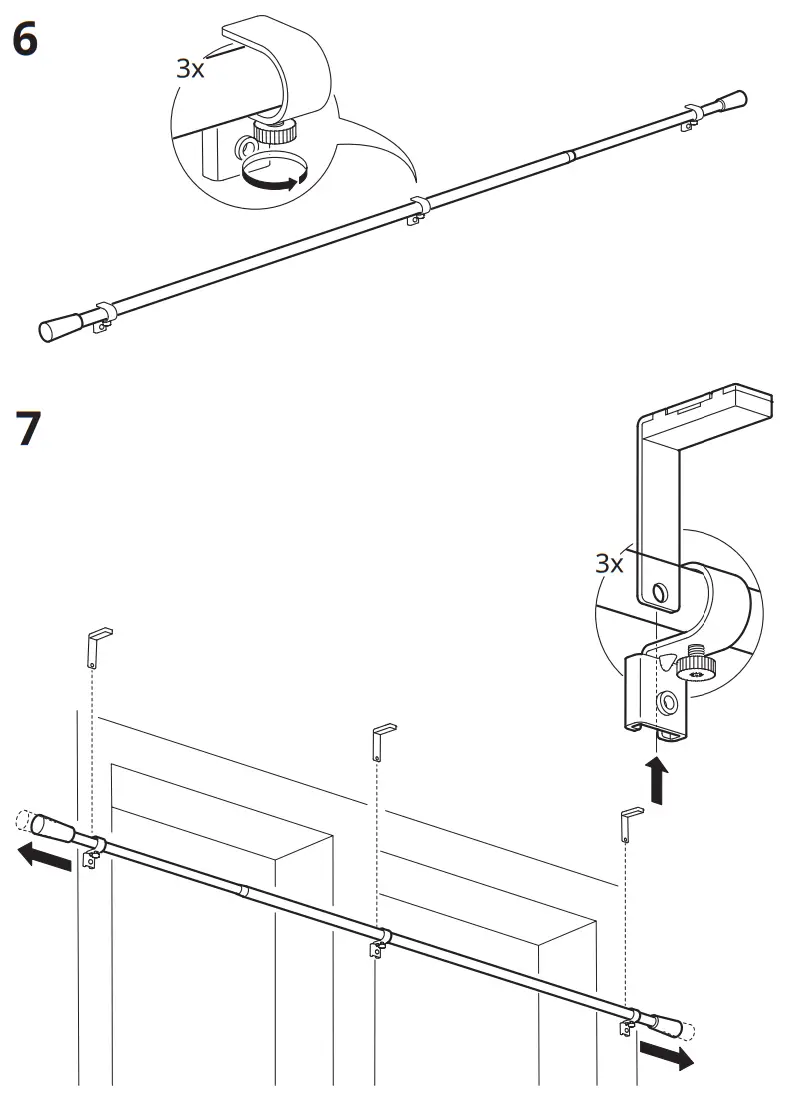 IKEA KÄGELKAKTUS Double Curtain Rod Set - Fig11