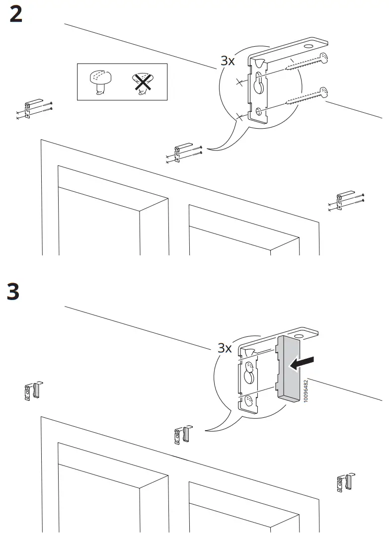IKEA KÄGELKAKTUS Double Curtain Rod Set - Fig3