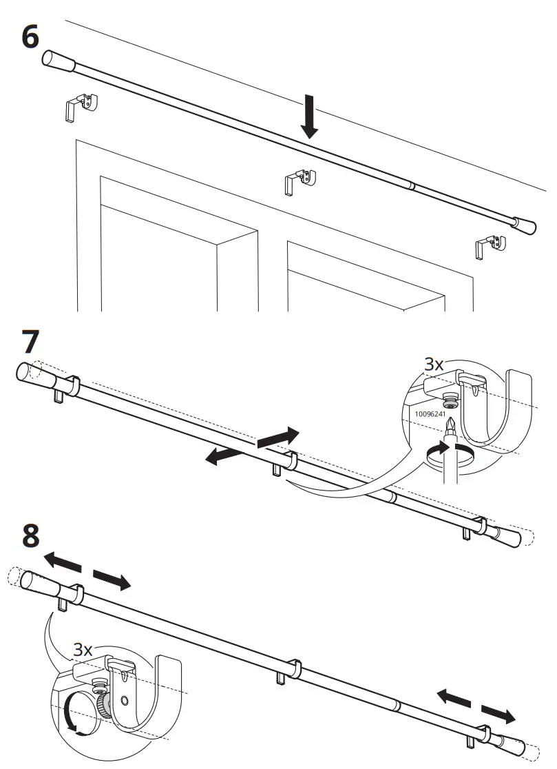 IKEA KÄGELKAKTUS Double Curtain Rod Set - Fig5