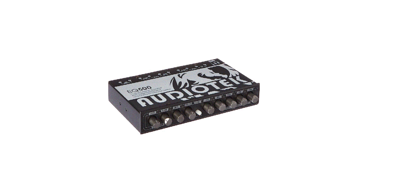 Audiotek Eq500 7-band Graphic Equalizer With Subwoofer Output And Cd/radio Selector Switch Owner's Manual Audiotek Eq500 7-band Graphic Equalizer With Subwoofer Output And Cd/radio Selector Switch Owner's Manual