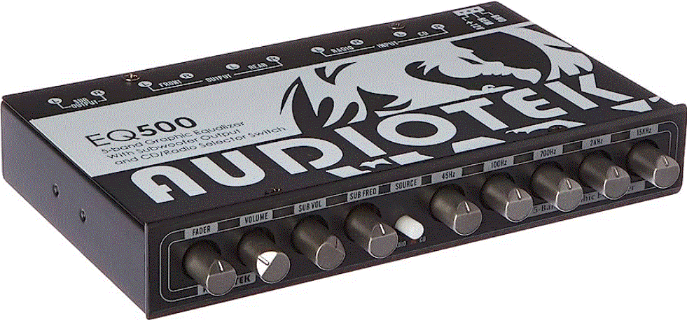 AUDIOTEK-EQ500-7-Band-Graphic-Equalizer-with-Subwoofer-Output-and-CD-Radio-Selector-Switch-product