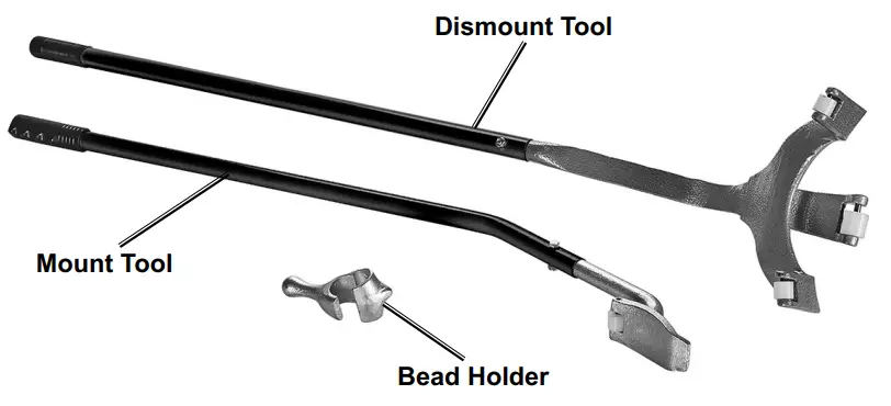 MADDOX 58758 Manual Truck Tire Changer - Functions