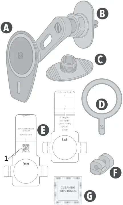 SCOSCHE Pro MS Magnetic Car Mount A0