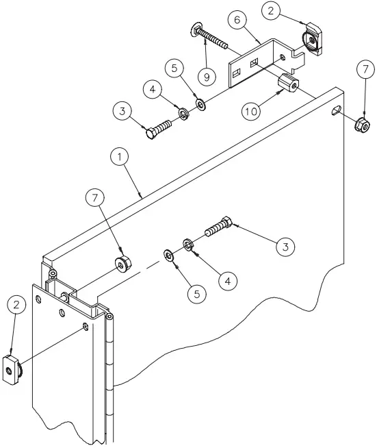 nVent A72SP30F4 Swing Out Panel for Free Stand