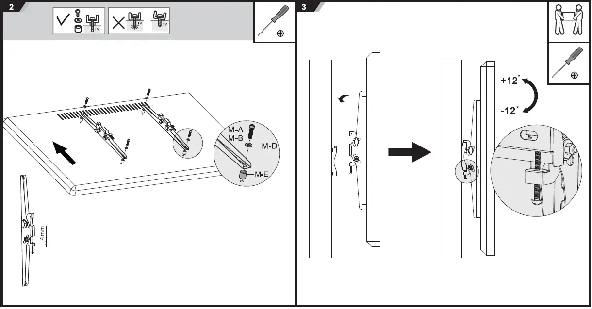 CABLETECH-UCH0193-Tilting-Wall-Mount-FIG-4