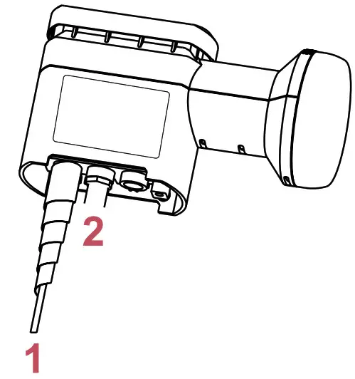 Inverto 6286 Unifiber 1310nm Optical LNB - cable1