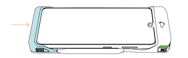 PRIVORO SafeCase Galaxy S21 - Push up from the bottom of the base tray until it clicks into place