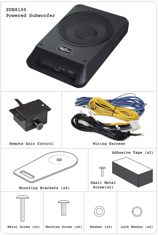 RetroSound SUB8100 Amplified Subwoofer System User Manual - What’s in the box