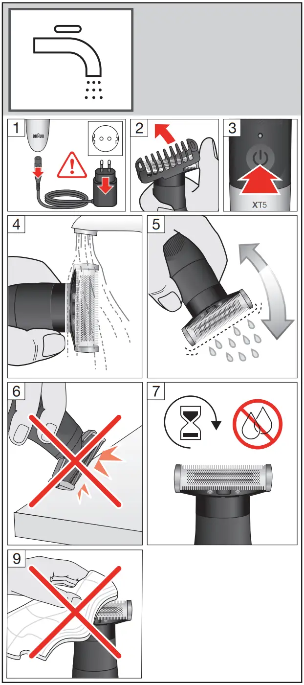 BRAUN XT5 One Tool Shave Trim Style Face - FIGURE 7