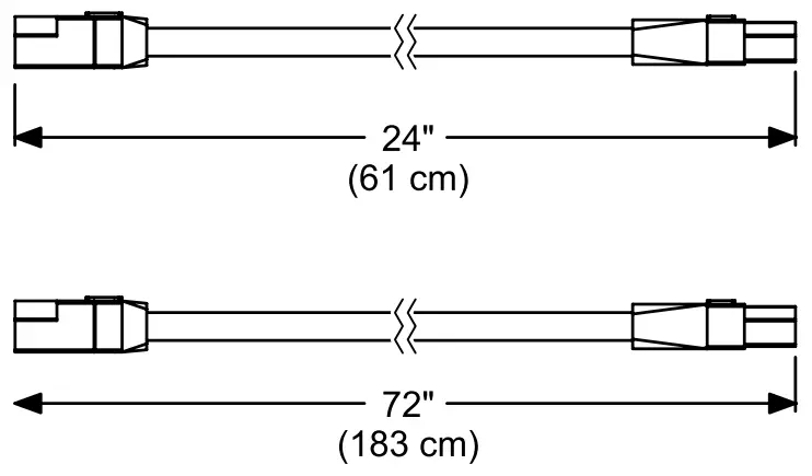 DALS Lighting 9009CC Series 120V LED Linears - Cords