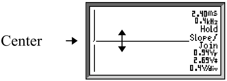 Adjusting the center position 