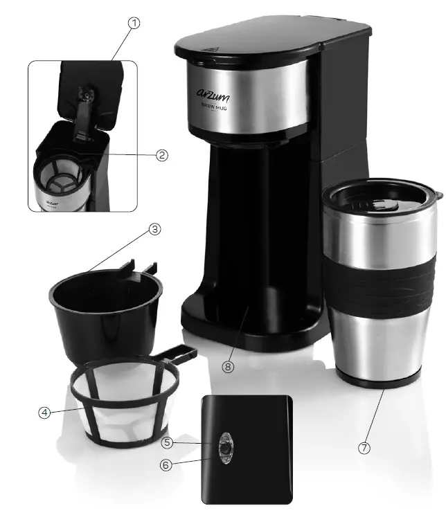 arzum-AR3104-Take-Personal-Filter-Coffee-Machine-FIG-1