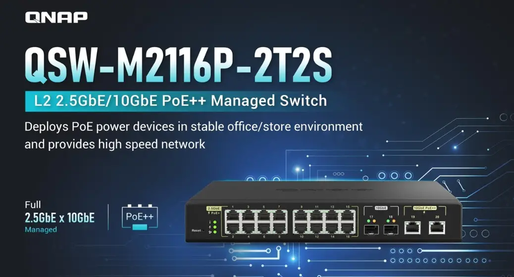 Qnap Qsw-m2116p-2t2s Network Switch Installation Guide
