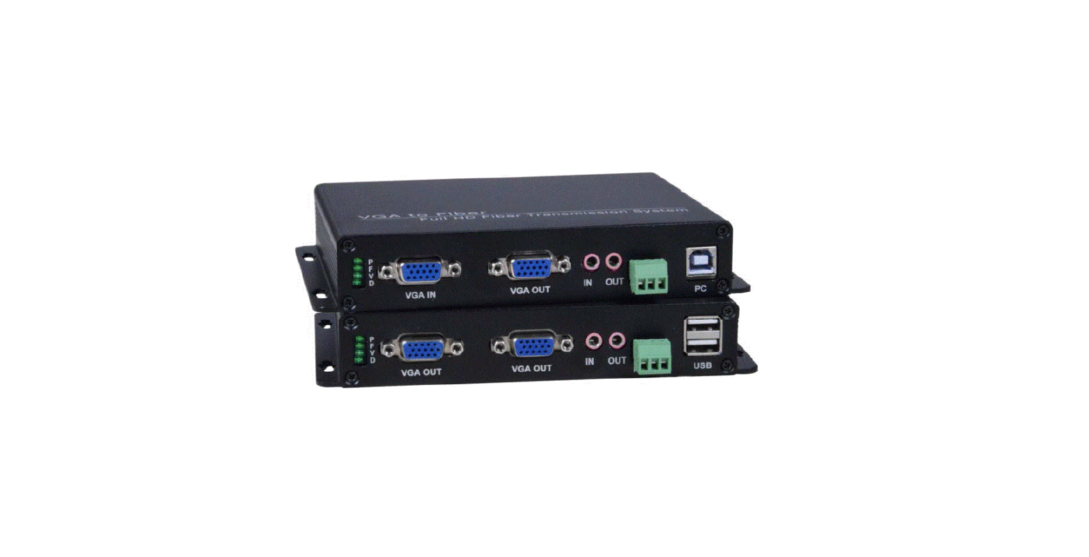 Nti St-fousbvars-lc Vga And Usb Extender Via Fiber Optic Cable User Manual