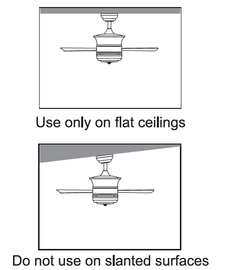 THE HOME DEPOT CFN-1506 52 Inch Modern LED Indoor Black Semi Flush Mount Ceiling Fan 4