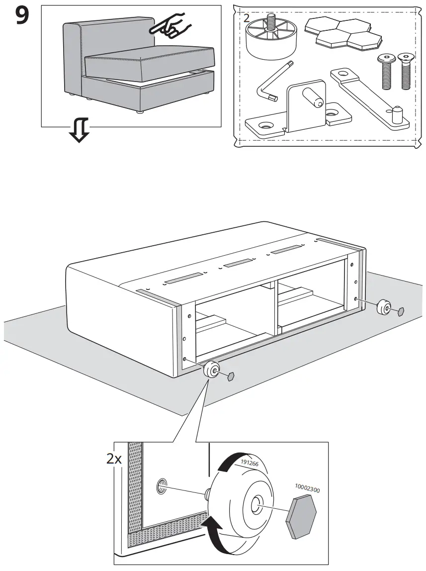 IKEA JCover 1 5 seat module with storage - Feager10