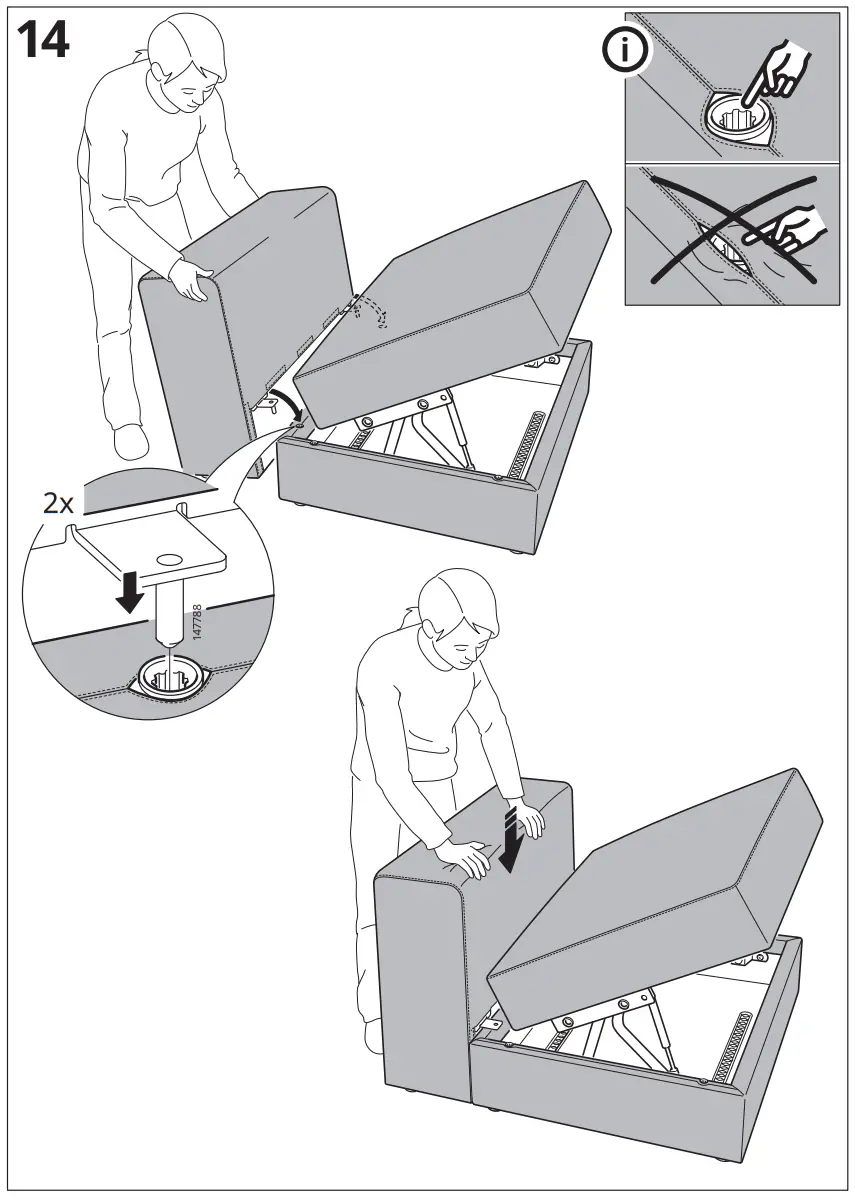 IKEA JCover 1 5 seat module with storage - Feager15