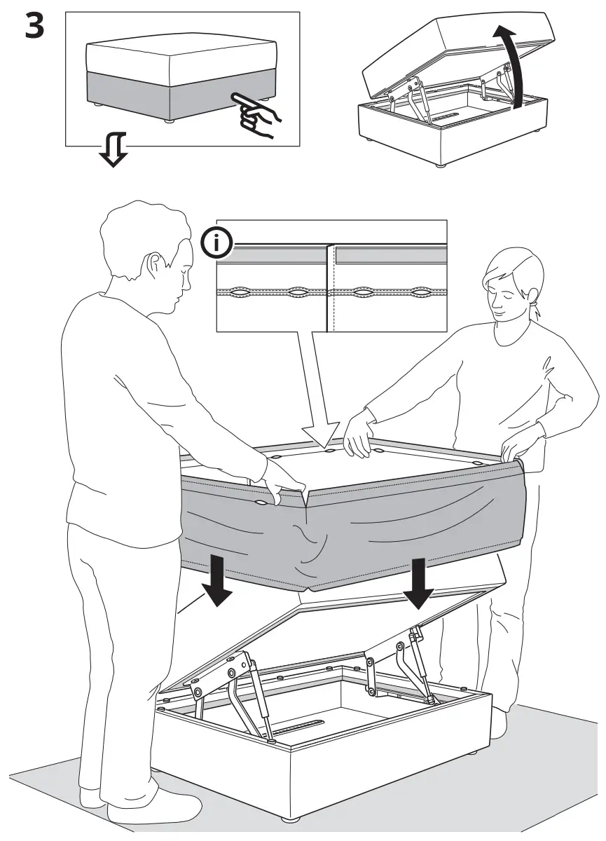 IKEA JCover 1 5 seat module with storage - Feager5