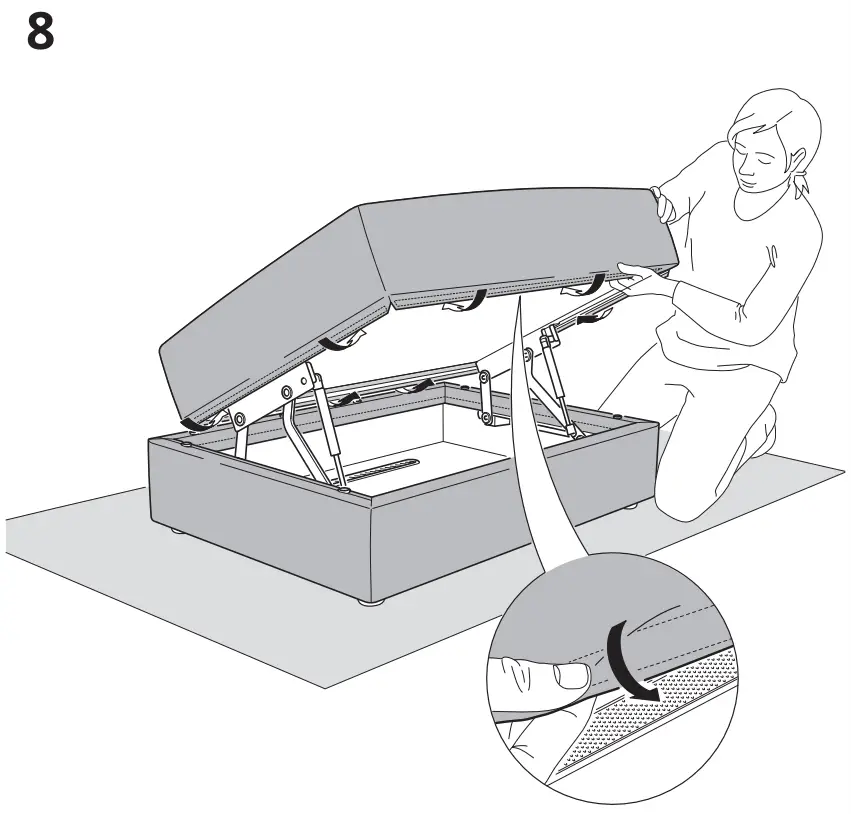 IKEA JCover 1 5 seat module with storage - Feager9