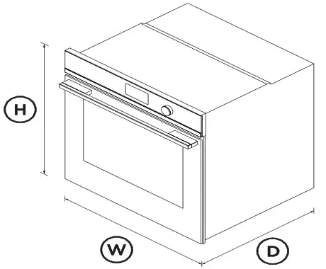 FISHER PAYKEL OB30SD14PLX1 Oven 30 Inch 14 Function Self Cleaning - DIMENSIONS