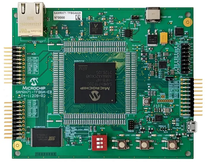 MICROCHIP SAMRH71 TFBGA EB Evaluation Board