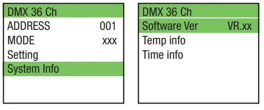 Cameo CLMBZ100 Moving Head with Zoom and Unlimited Pan and Tilt Rotation - DEVICE INFORMATION