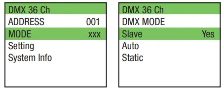 Cameo CLMBZ100 Moving Head with Zoom and Unlimited Pan and Tilt Rotation - SET SLAVE MODE