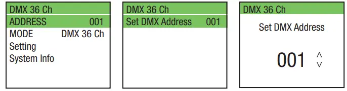 Cameo CLMBZ100 Moving Head with Zoom and Unlimited Pan and Tilt Rotation - START ADDRESS