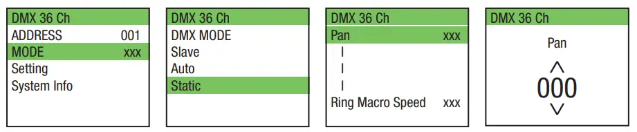 Cameo CLMBZ100 Moving Head with Zoom and Unlimited Pan and Tilt Rotation - STATIC MODE