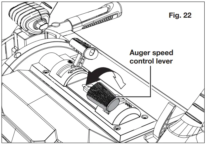 SNOW JOE iON100V-24SB Cordless Snow Blower - Auger speed