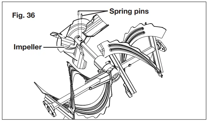 SNOW JOE iON100V-24SB Cordless Snow Blower - Replacing Impeller