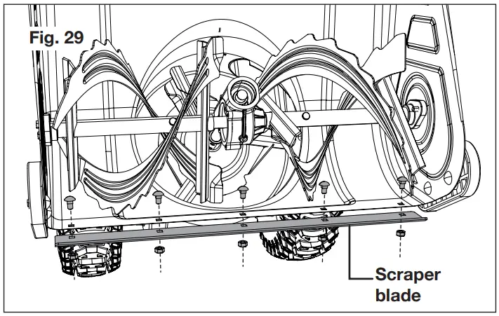 SNOW JOE iON100V-24SB Cordless Snow Blower - Scraper Blade