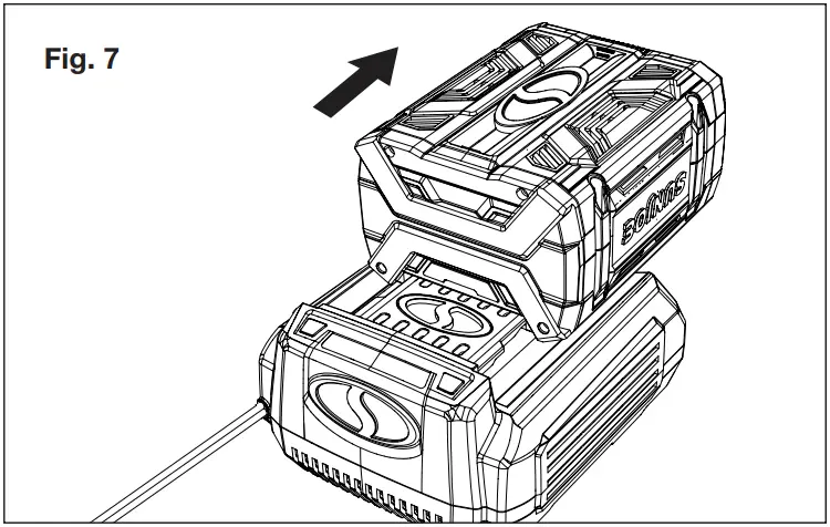 SNOW JOE iON100V-24SB Cordless Snow Blower - battery backward to unlock