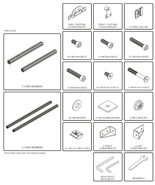 Next Level Racing NLR-E044 Traction Adapter Frame - Feg1