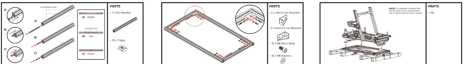 Next Level Racing NLR-E044 Traction Adapter Frame - Feg2