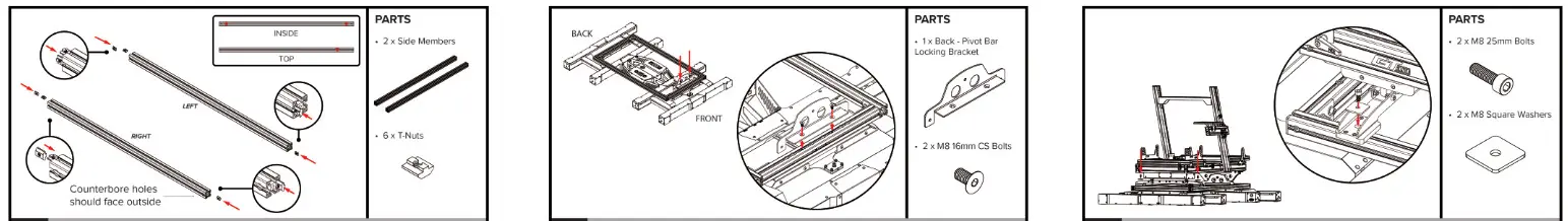 Next Level Racing NLR-E044 Traction Adapter Frame - Feg4