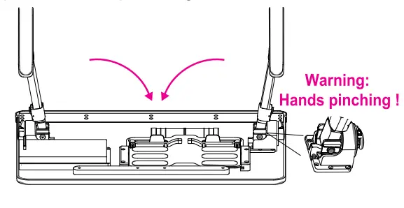 Aluratek ACT02F Adjustable Non Slip Laptop Stand or Table with Drawer and Book Holder - desktop shaking