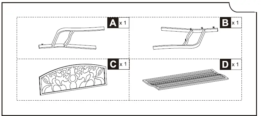 Outsunny-84B-283-2-Seater-Metal-Frame-Bench-FIG- (1)
