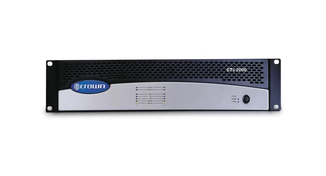 Crown Ct-200 Professional Power Amplifier User Guide