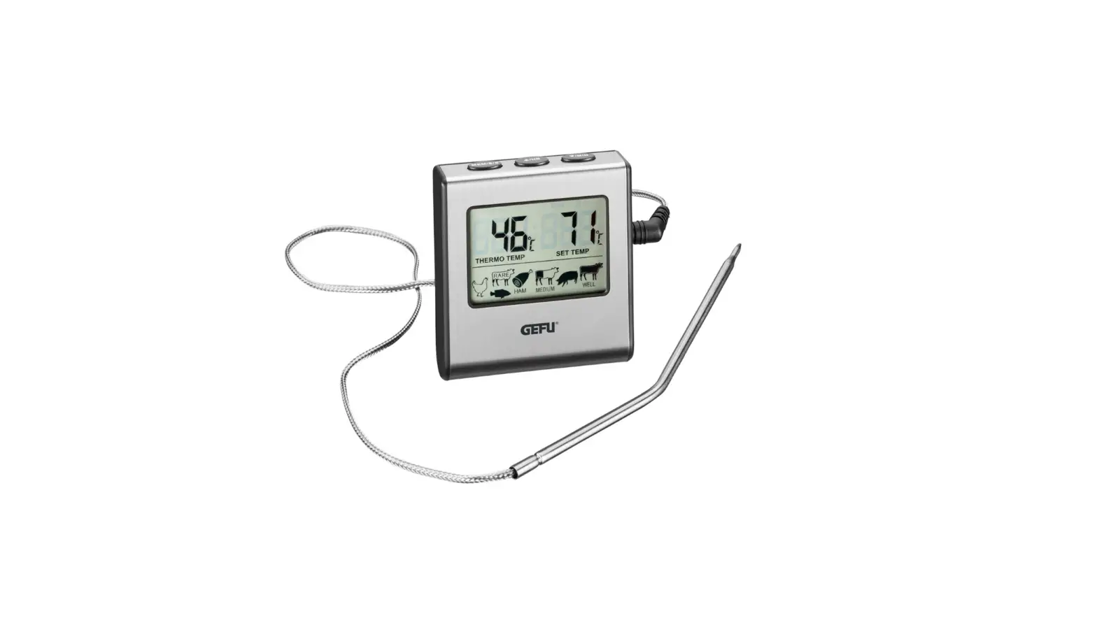 Gefu 21840 Digital Roasting Thermometer Tempere With Timer User Manual