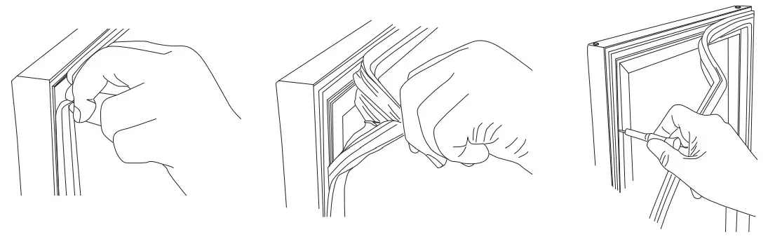 Landmark L3015UI1 15 Inch Undercounter Single Zone Series - E DOOR HANDLE