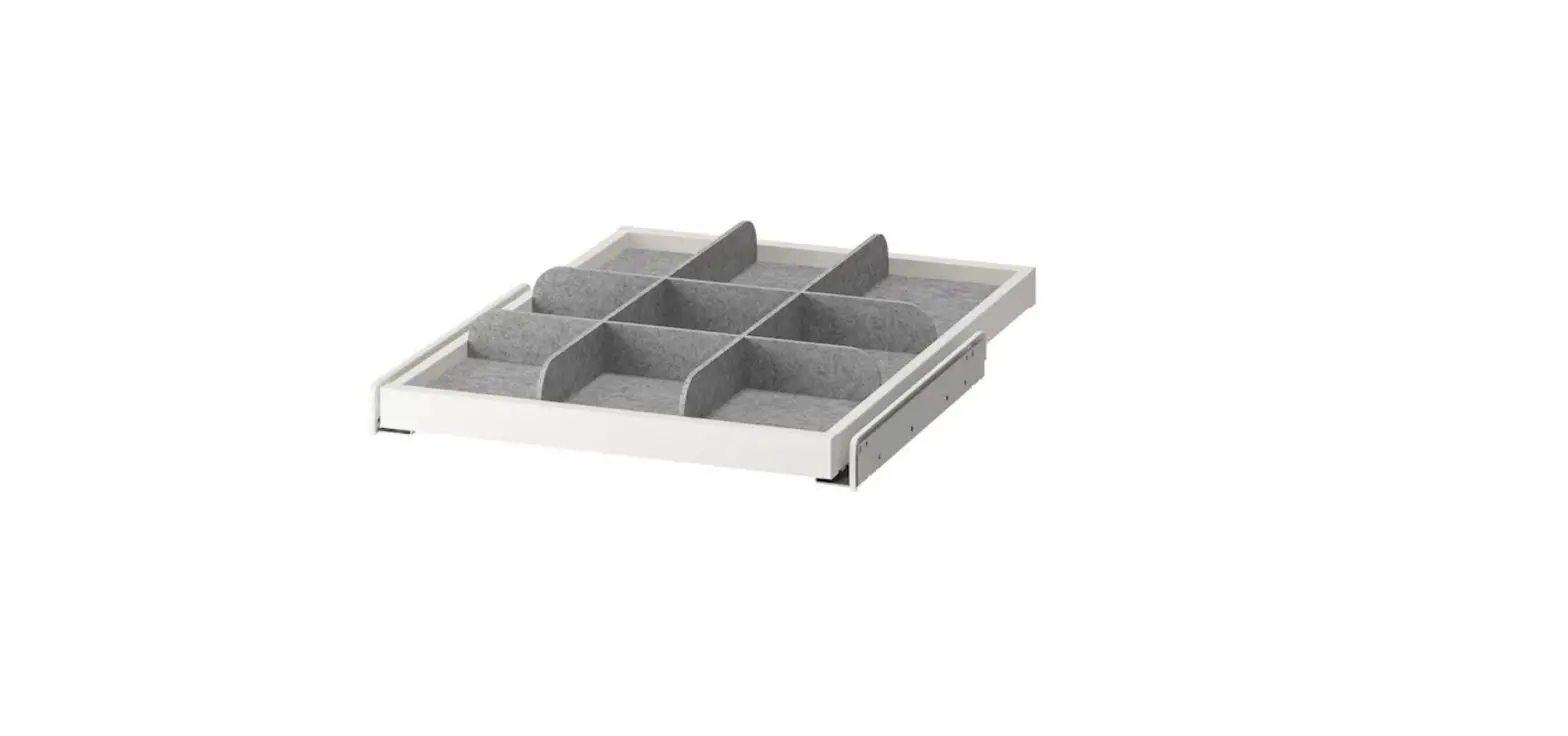Ikea Komplement Pull Out Tray With Divider Instructions