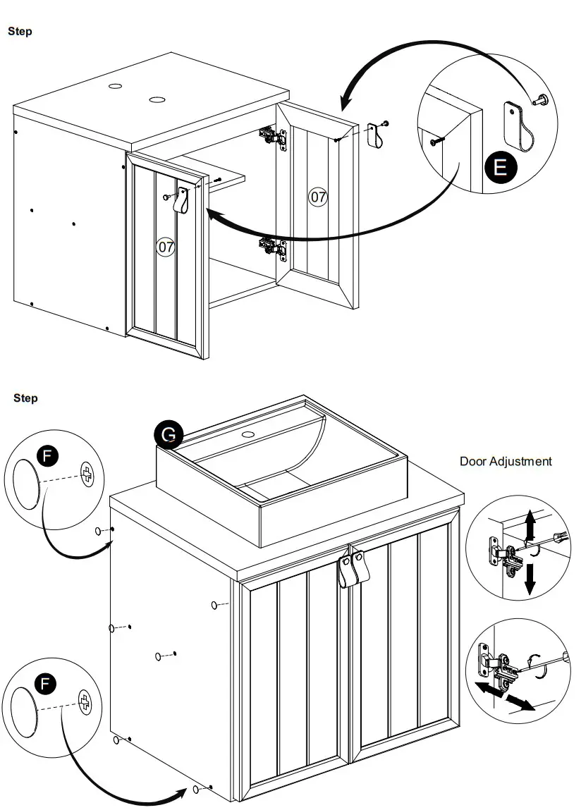 mgm ALURE 60 CM Bathroom Cabinet - fig 3