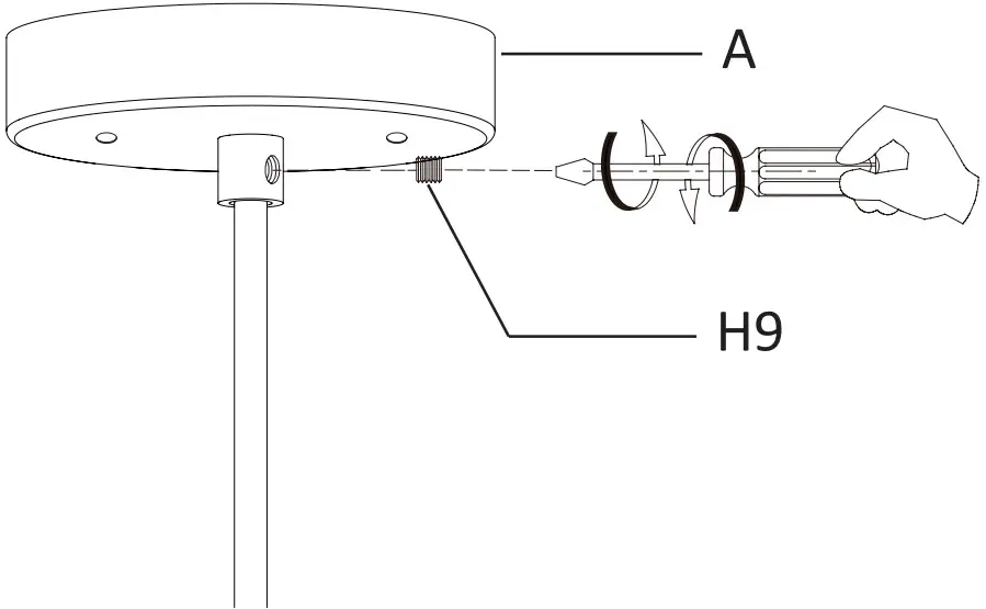 Adjusting the power cord