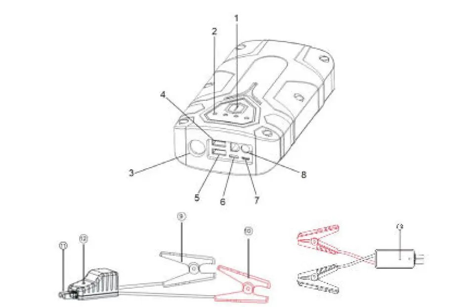 oricom JSP1200 Waterproof Jump Starter-fig-2