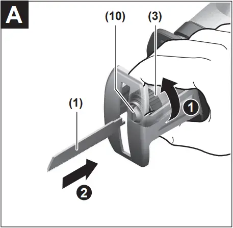 BOSCH GSA 18V-LI C Battery Saber Saw - Fig. A